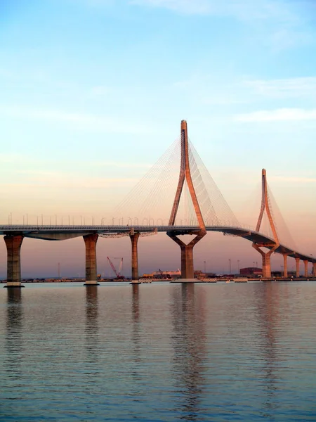 Ponte Constituição Chamada Pepa Baía Cádiz Andaluzia Espanha Europa — Fotografia de Stock