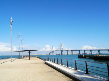Puente de la Constitucion, La Pepa, defne, Cadiz içinde Andalusia denir. İspanya. Europe