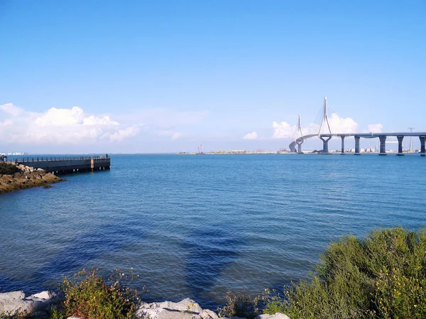 Puente Constitucion Называется Pepa Заливе Кадис Андалусия Испании Европа — стоковое фото