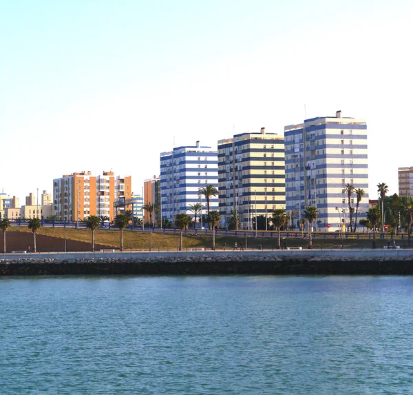 Dům Budov Zátoce Cádiz Kapitálu Andalusie Španělsko Evropa — Stock fotografie