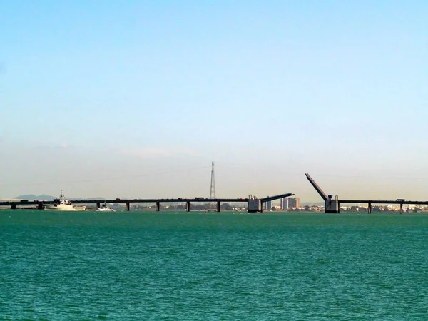 Opening Van Brug Jose Leon Carranza Stad Cadiz Andalusië Spanje — Stockfoto