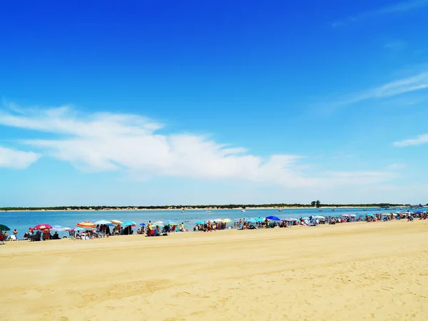 Sanlucar Barrameda Beach Cadiz Andalusia Spain Europe August 2019 — Stock Photo, Image