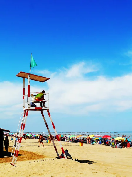 Sanlucar Barrameda Beach Cadiz Andalusia Spain Europe August 2019 — Stock Photo, Image