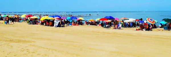 Playa Sanlúcar Barrameda Cádiz Andalucía España Europa Agosto 2019 — Foto de Stock