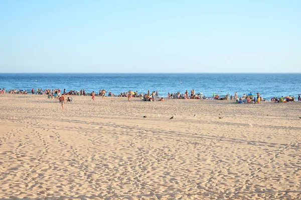 Praia Sanlucar Barrameda Cádiz Andaluzia Espanha Europa Agosto 2019 — Fotografia de Stock