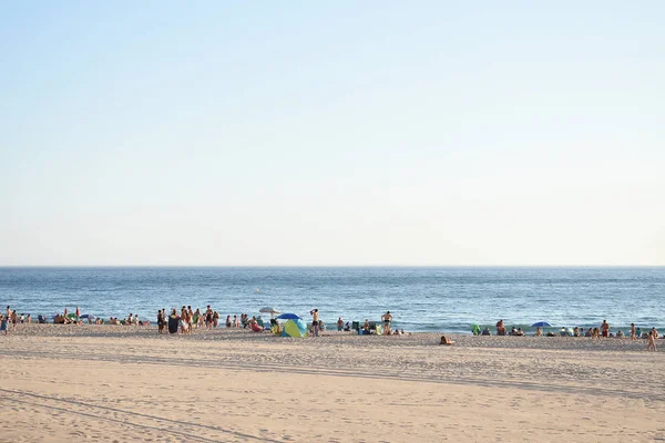 Sanlucar Barrameda Beach Cadiz Andalusia Spain Europe August 2019 — Stock Photo, Image