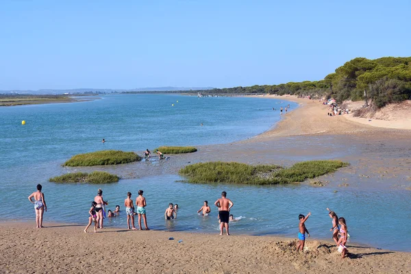 Puerto Real Strand Cadizben Andalúzia Spanyolország Európába 2019 Augusztus — Stock Fotó