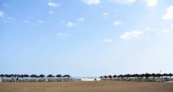 Bonita Playa Torremolinos Málaga España Europa Septiembre 2019 — Foto de Stock