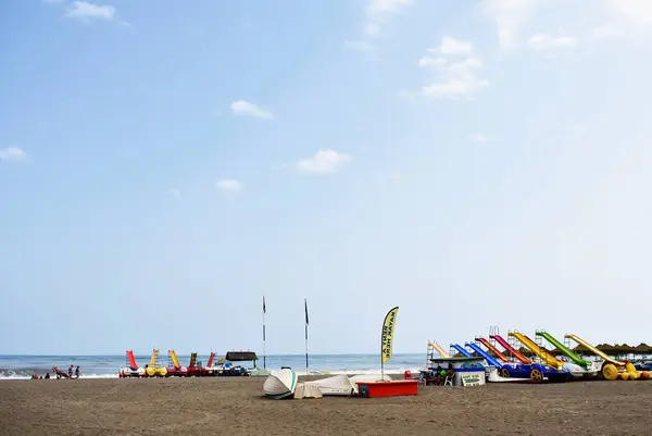 Гарний Пляж Торремоліно Малага Іспанія Європа Вересня 2019 — стокове фото