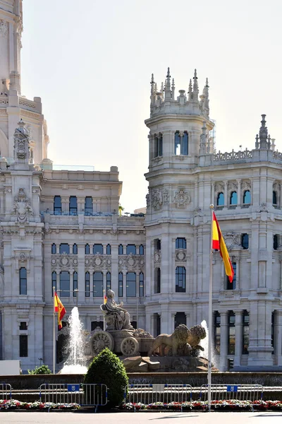 Palacio Cibeles Sede Del Ayuntamiento Madrid España Europa Septiembre 2019 — Foto de Stock