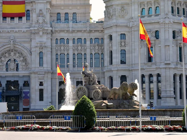 Palacio Cibeles Sede Del Ayuntamiento Madrid España Europa Septiembre 2019 — Foto de Stock