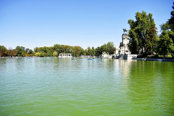 Het Retiro Park Madrid Spanje Europa September 2019 — Stockfoto