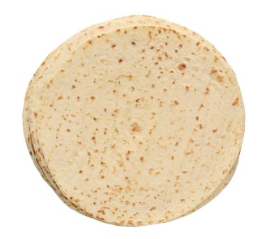 Mexicano mısır gözleme beyaz izole