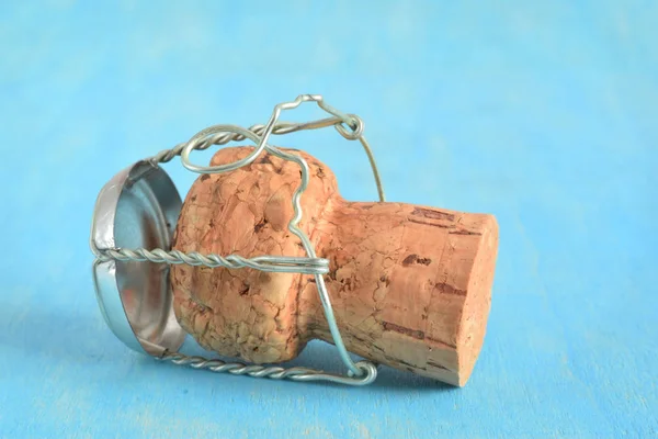 Champagne cork closed up