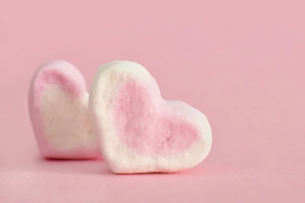 Marshmallow cute pair of hearts