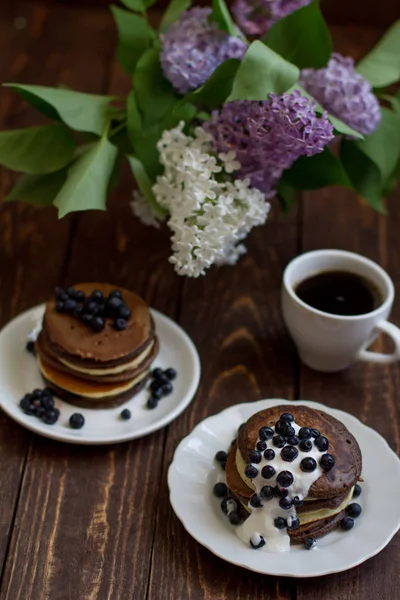 Pile of pancakes — Stock Photo, Image