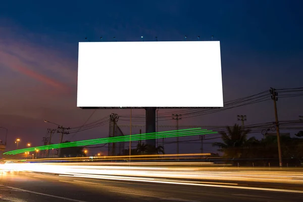 Billboard blanco voor outdoor reclame poster of blanco billenbeer Rechtenvrije Stockfoto's