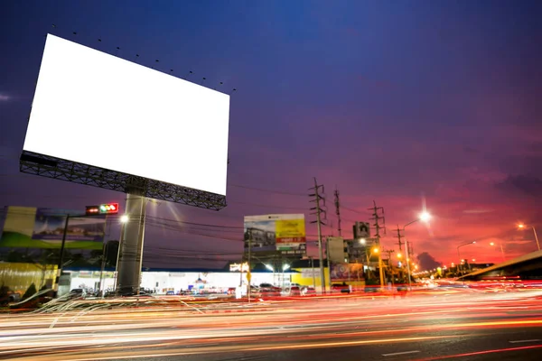 Skylt tom för utomhus reklam affisch eller tom billboar — Stockfoto