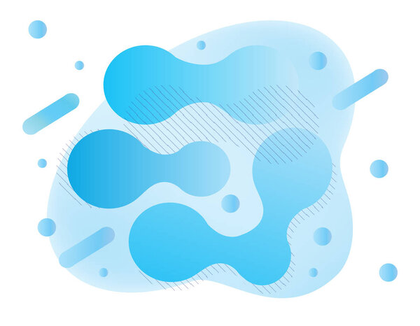 Probiotics bacteria fluid banner vector. Prebiotic, lactobacillus logo, icon, background design