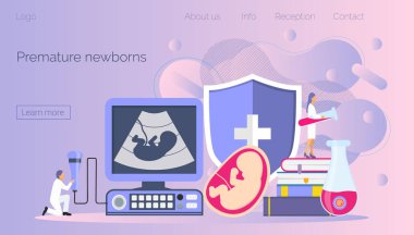 World Prematurity Day is celebrated on 17 November. Noncarrying of pregnancy concept vector for web, banner clipart