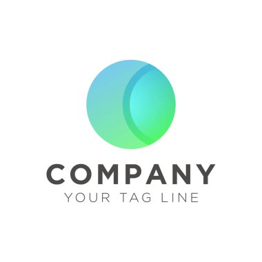 yeşil alan kask logo şablonu