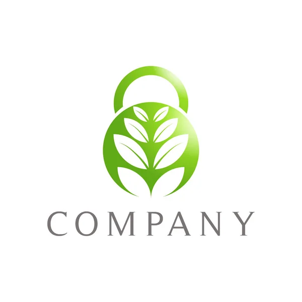 Lakat logo absztrakt Leaf objektum — Stock Vector