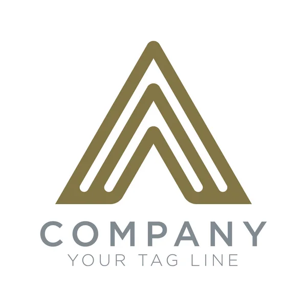Triangular logo template symbol of spirit — Stock Vector
