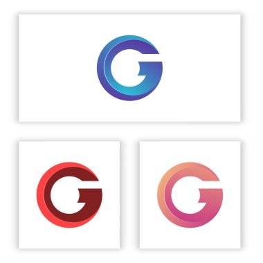 Dijital ve teknoloji de işletmeniz için G harfi logo şablonu