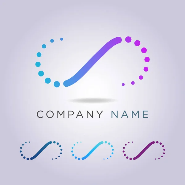 Logotyp bokstaven C mall i form av ben rakning för ditt företag och företag — Stock vektor