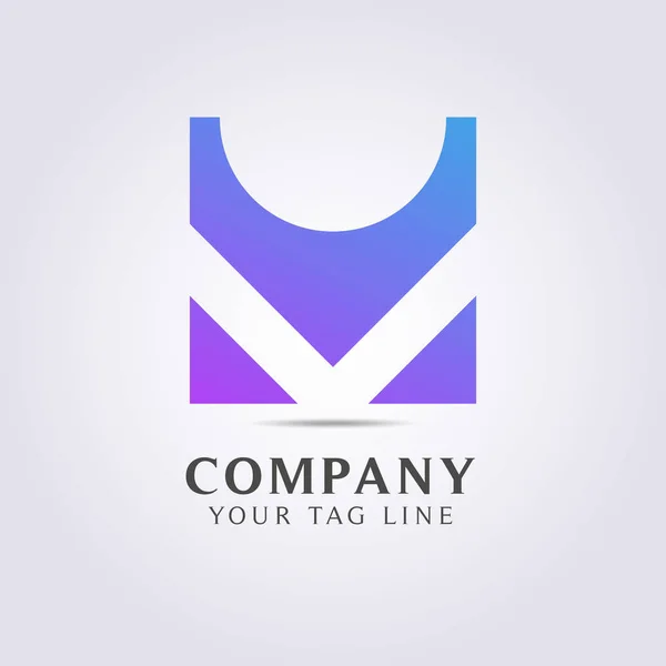 Modèle de logo abstrait moderne pour votre entreprise et votre entreprise — Image vectorielle