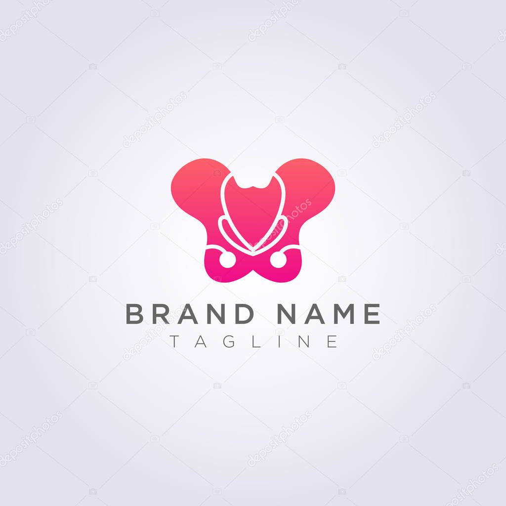 Pelvic bone logo for your Business or Brand