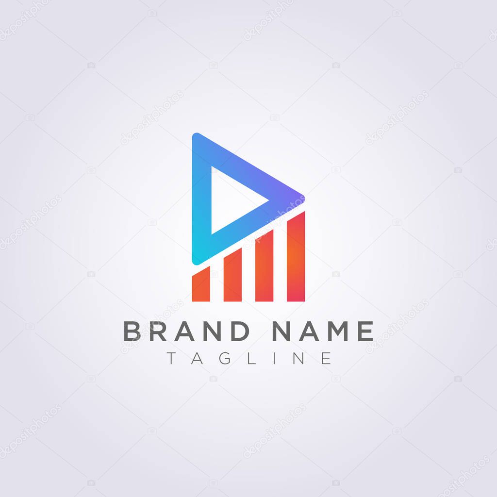 Triangle play logo, for your Business or Brand