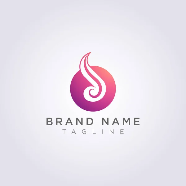 Logo combinato Design da cerchi con bellissimi ornamenti per il tuo Business o Brand — Vettoriale Stock
