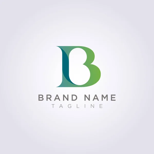 Belle et luxueuse lettre B logo design pour votre entreprise ou votre marque — Image vectorielle