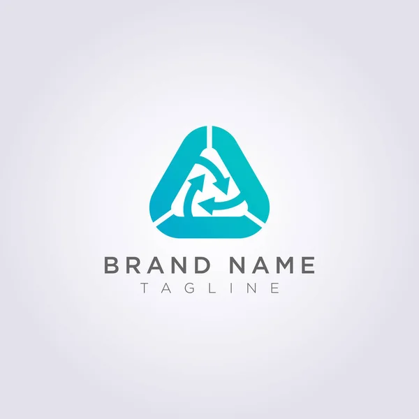 Recycle triangle logo design for your Business or Brand