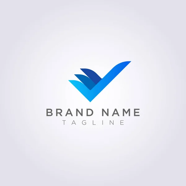 Design de logo Creative Check pour votre entreprise ou votre marque — Image vectorielle