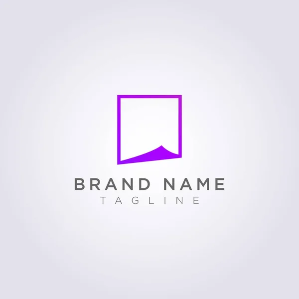 Design del logo in carta piegata per la tua azienda o il tuo marchio — Vettoriale Stock