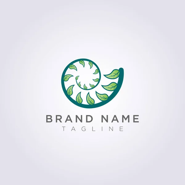 Projeto criativo do logotipo da planta da folha para seu negócio ou marca —  Vetores de Stock