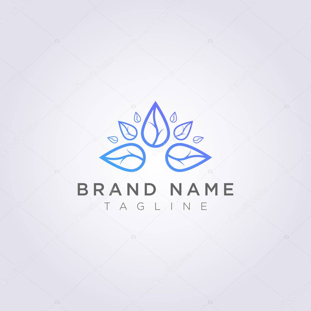 Leaves Logo Design Luxury for Your Business or Brand