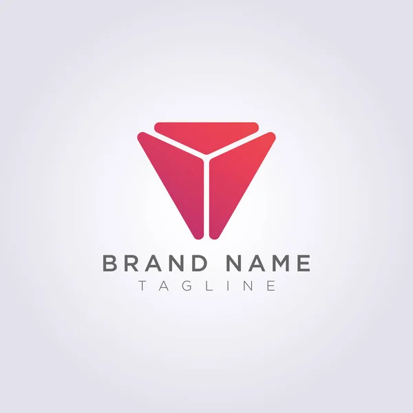 Vector Design Abstract triangle logo icon — Stock Vector