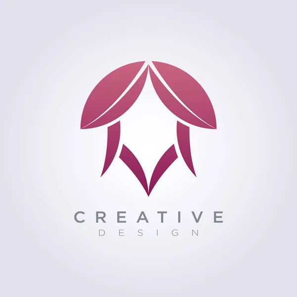 Astratto Dragon Head Horn Template Design Company Icona con simbolo vettoriale logo — Vettoriale Stock