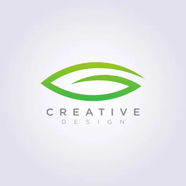 Folha Vector Forma Design Clipart Símbolo Logo Art Template — Vetor de Stock