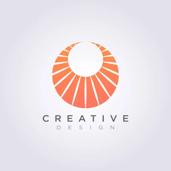 Círculo abstracto Vector Ilustración Diseño Clipart Símbolo Logo Plantilla — Vector de stock