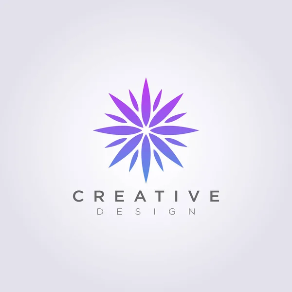 Краса Квітка Абстрактний CIrcle Векторні ілюстрації Дизайн Кліпарт Символ Логотип Шаблон — стоковий вектор