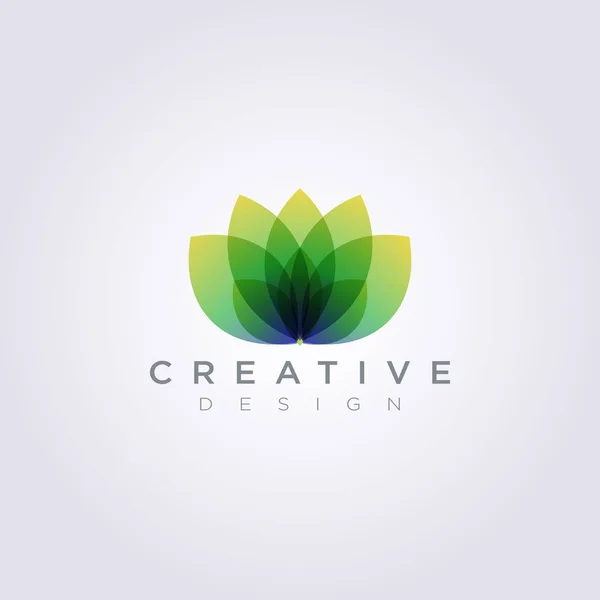 Modèle de logo de symbole de clipart de conception d'illustration vectorielle de fleur de cercle belle — Image vectorielle
