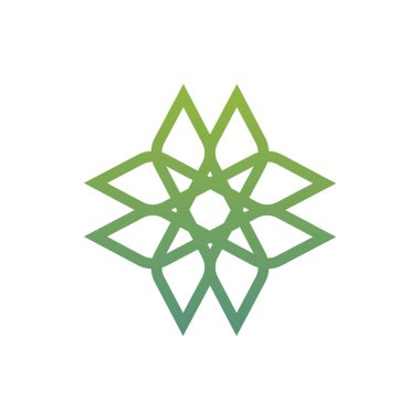 Soyut çiçek deseni. Modern bir güzellik iş için logo tasarımı