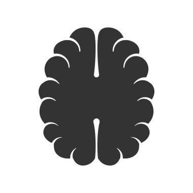 Modern formu olan beyin. Teknoloji iş için Logo. Markalar veya etiketler için serin tasarım