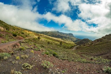 Arguamul köyü yakınlarındaki La Gomera adasının kuzeyinde okyanusta keskin uçurumları olan kayalık sahil şeridi. Dar kıvrımlı Serpatine boyunca gidebileceğiniz yer. Kanarya Adaları, İspanya