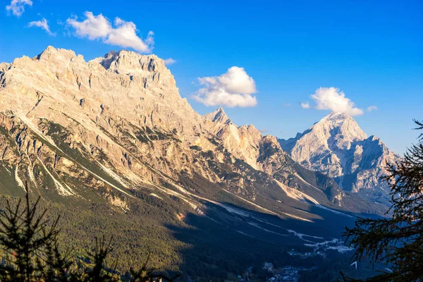 Świetne Sceny Alp Dolomitów Cortina Ampezzo Alp Południowych Północnych Włoch — Zdjęcie stockowe