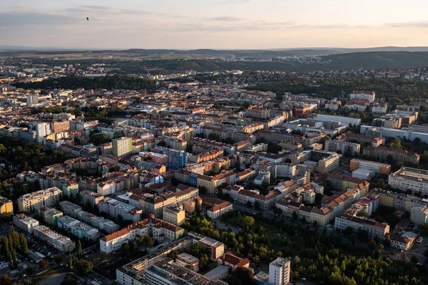 Luftaufnahme Der Stadtlandschaft Von Brno Tschechische Republik — Stockfoto